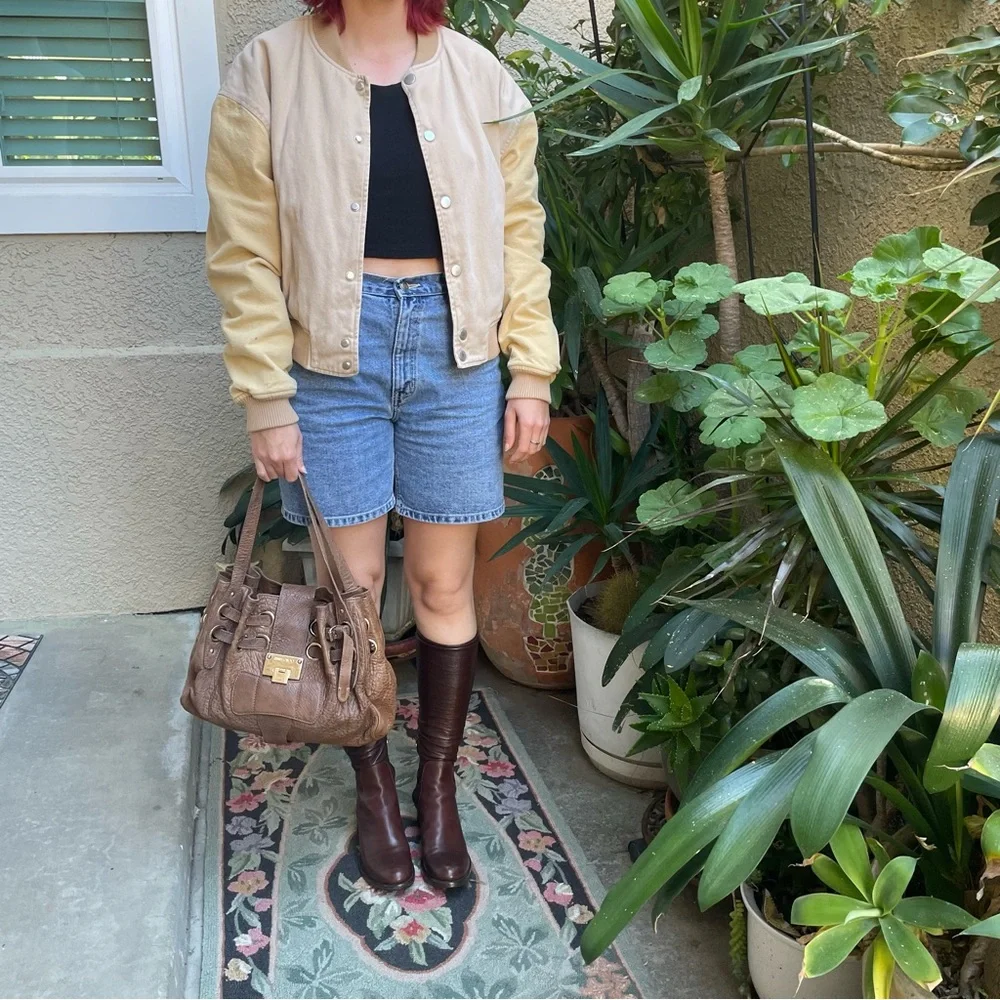 Prada Vintage Brown Over the Knee Leather Boots with Streamlined Design - Picture 10 of 16